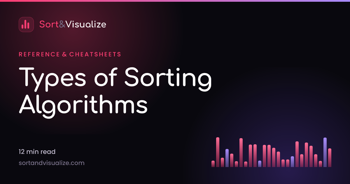 Types of Sorting Algorithms: All 12 Explained